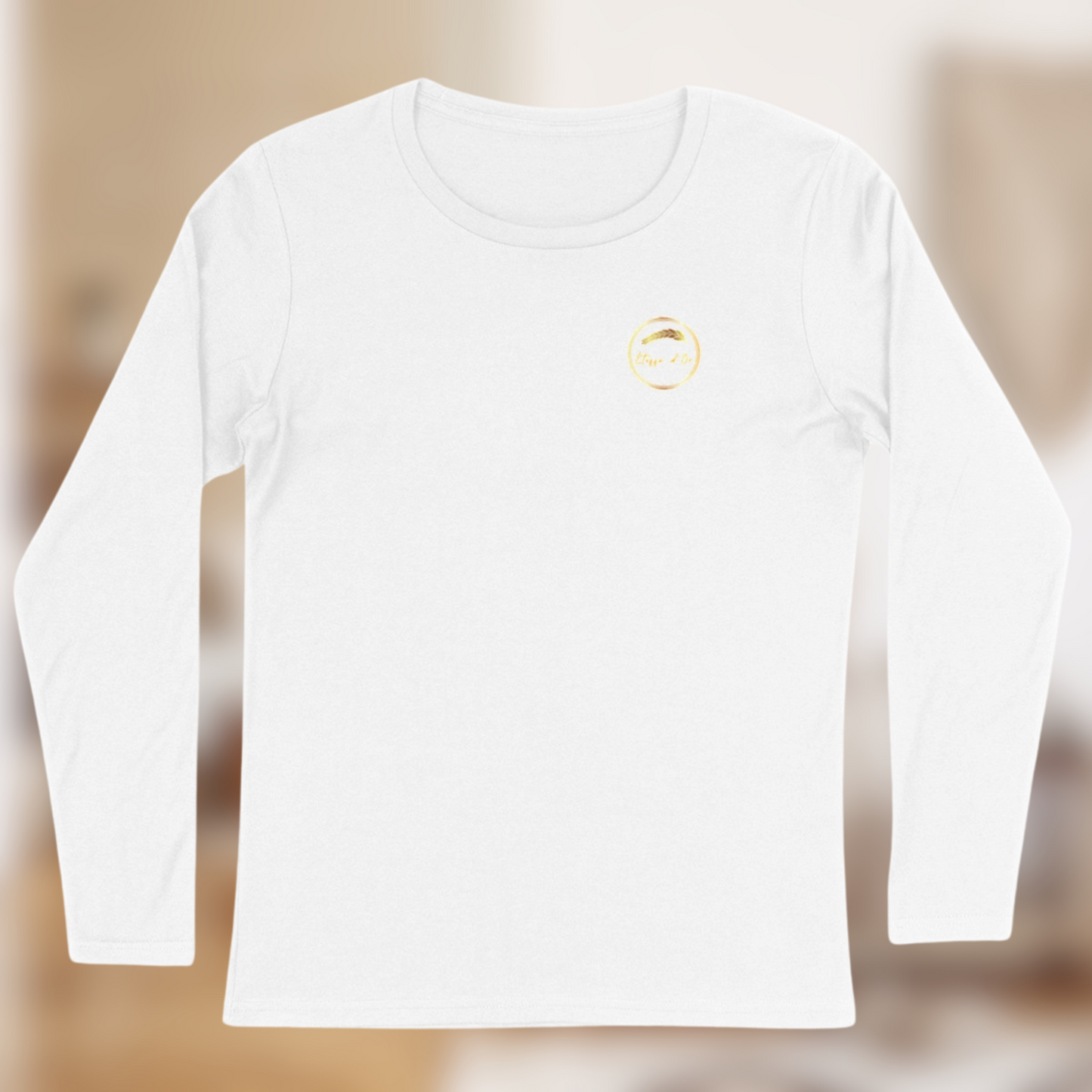 T-shirt Manches Longues Femme “Étoffe d’Or” – L’élégance comme seconde peau🖤✨