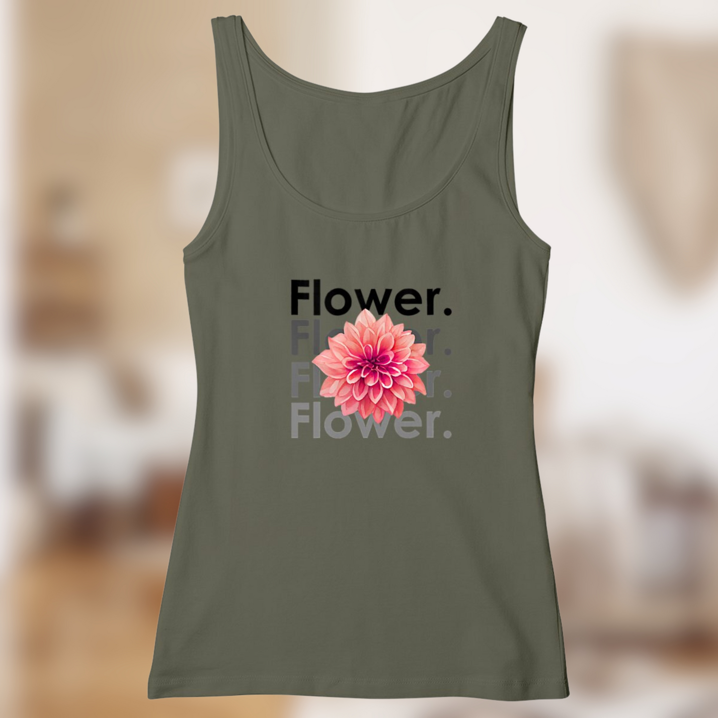 Débardeur Femme "Flower" – Douceur florale, coupe féminine🌺