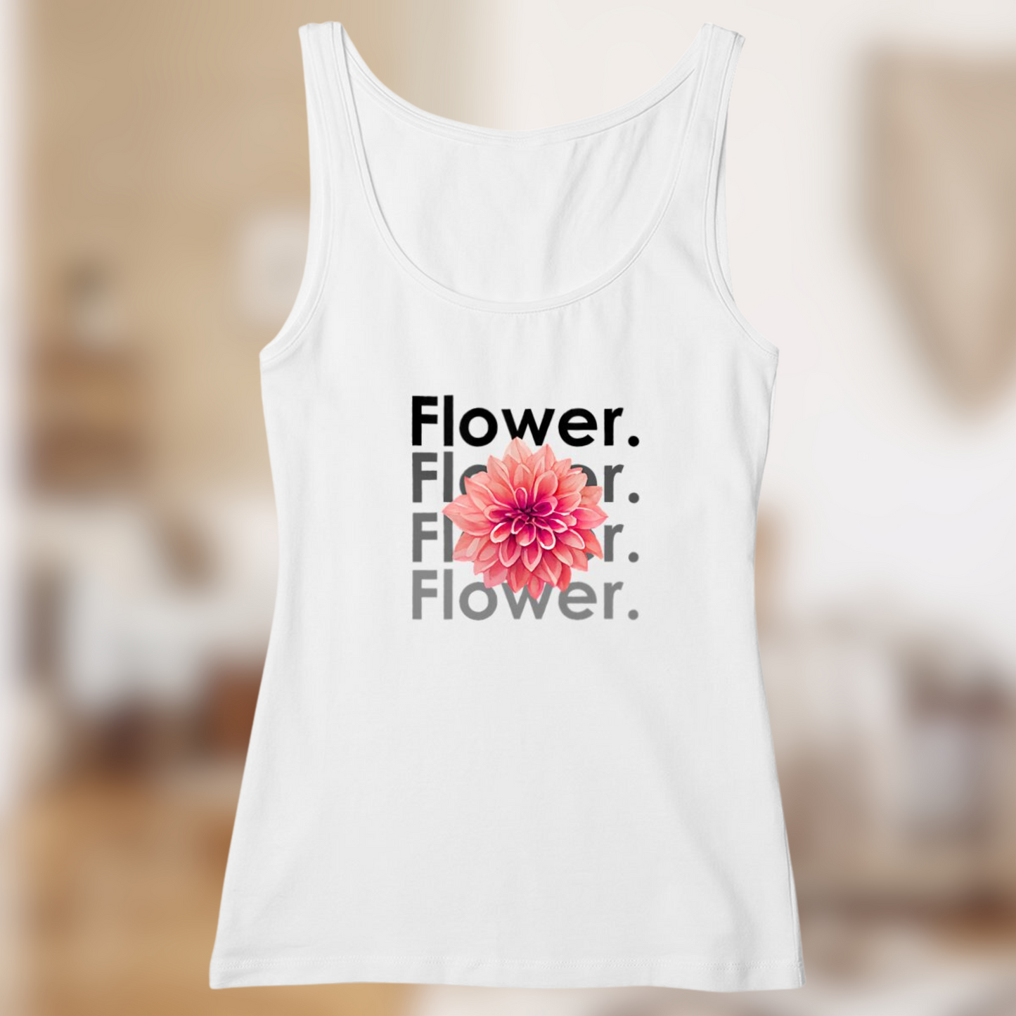 Débardeur Femme "Flower" – Douceur florale, coupe féminine🌺