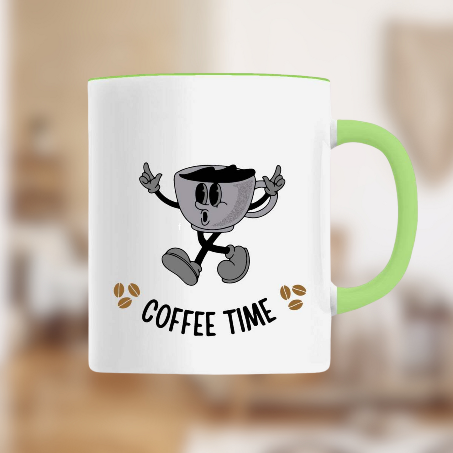 Mug céramique “Coffee Time” – Ton allié matinal stylé⚡☕