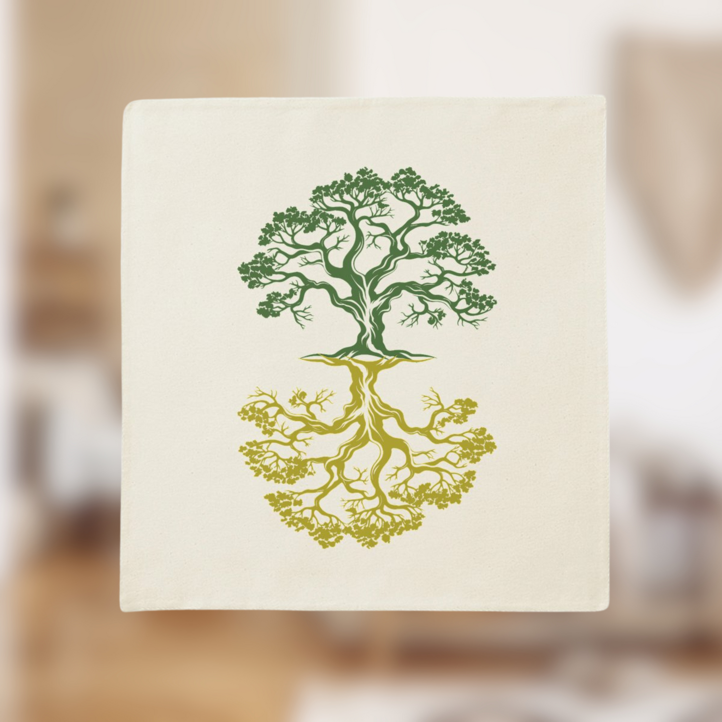 Housse de coussin "Nature" – Esprit végétal & éthique🌱