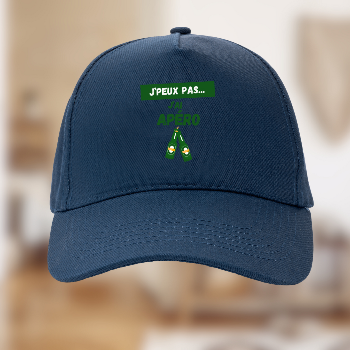 Casquette "J'peux pas j'ai apéro" – Édition chill & engagée🥂