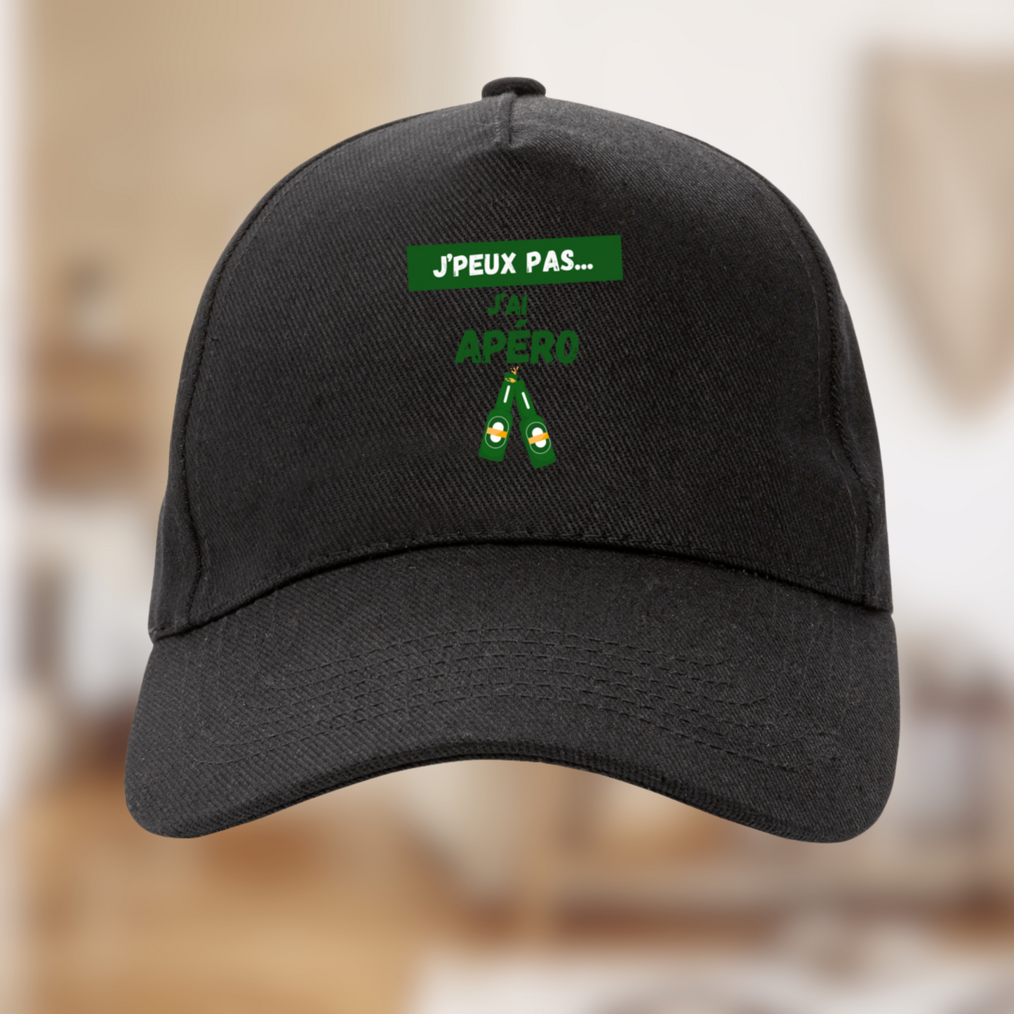 Casquette "J'peux pas j'ai apéro" – Édition chill & engagée🥂
