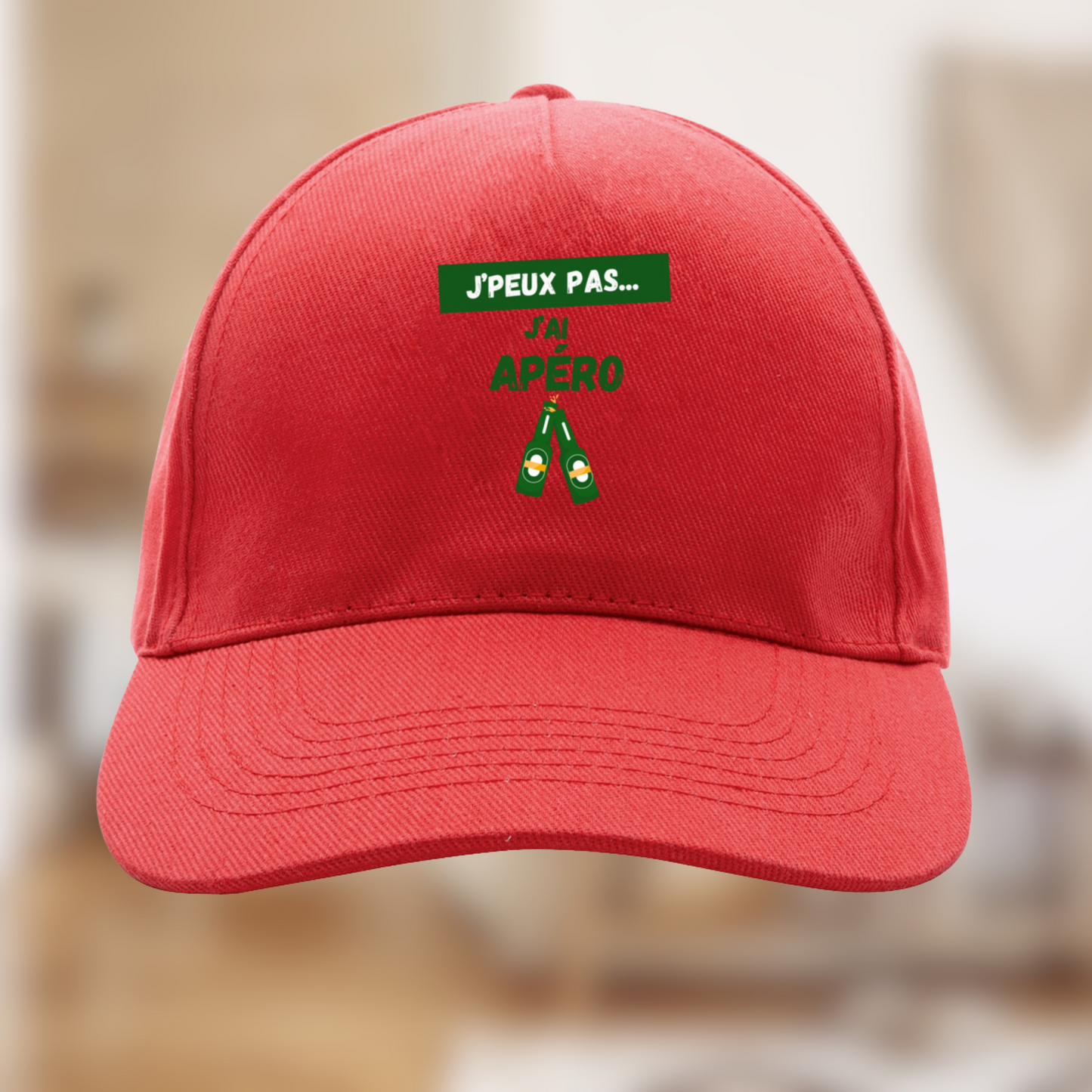 Casquette "J'peux pas j'ai apéro" – Édition chill & engagée🥂