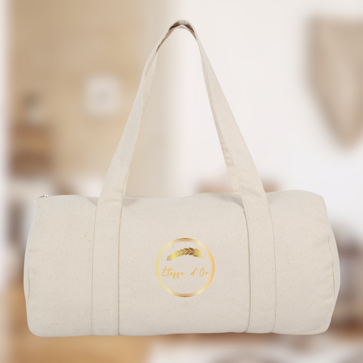 Sac Polochon "Étoffe d’Or" – Minimalisme durable✨