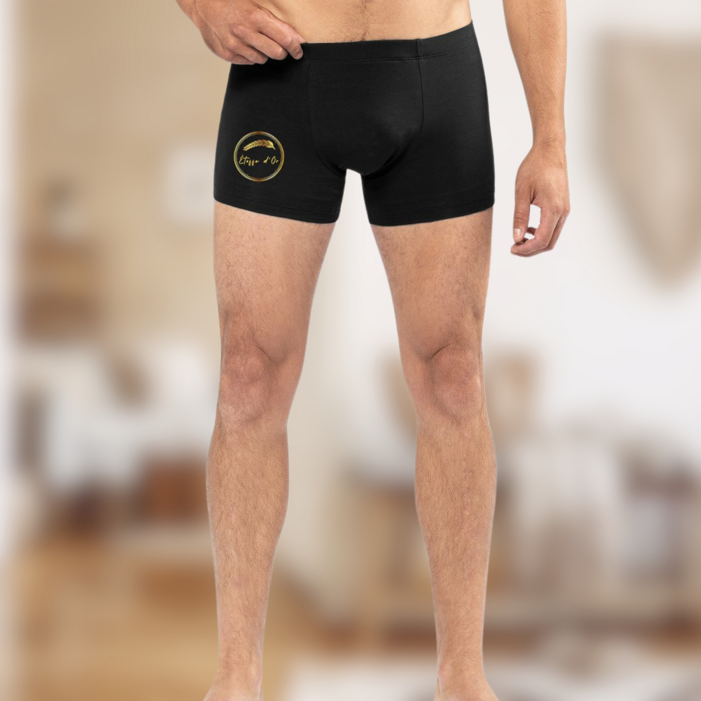 Boxer Homme “Étoffe d’Or” – Le confort au service du style🖤🌾