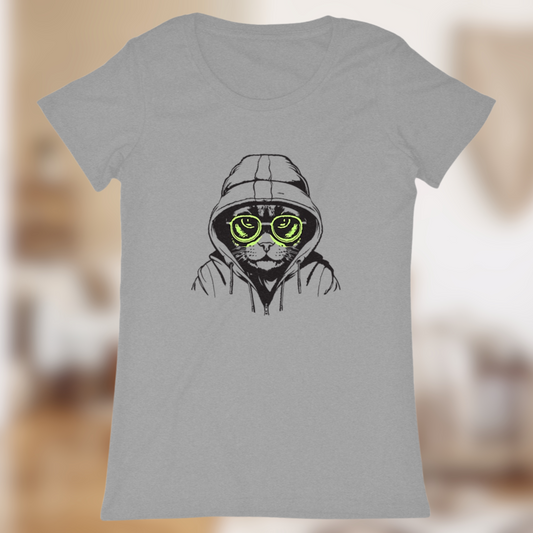 T-shirt “Cat” – L’élégance féline en mode streetwear🐱🕶️
