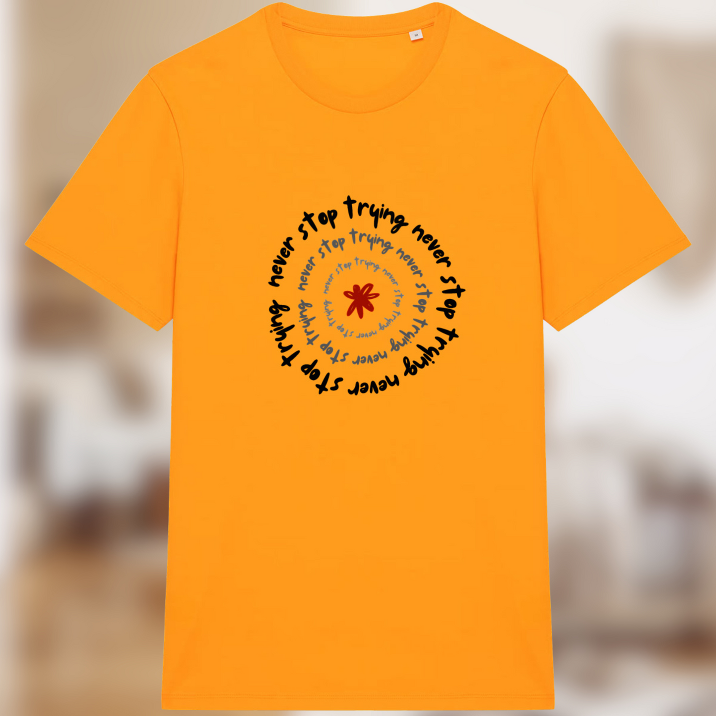 T-shirt “Never Stop Trying” – Le style de ceux qui ne lâchent rien 🔁