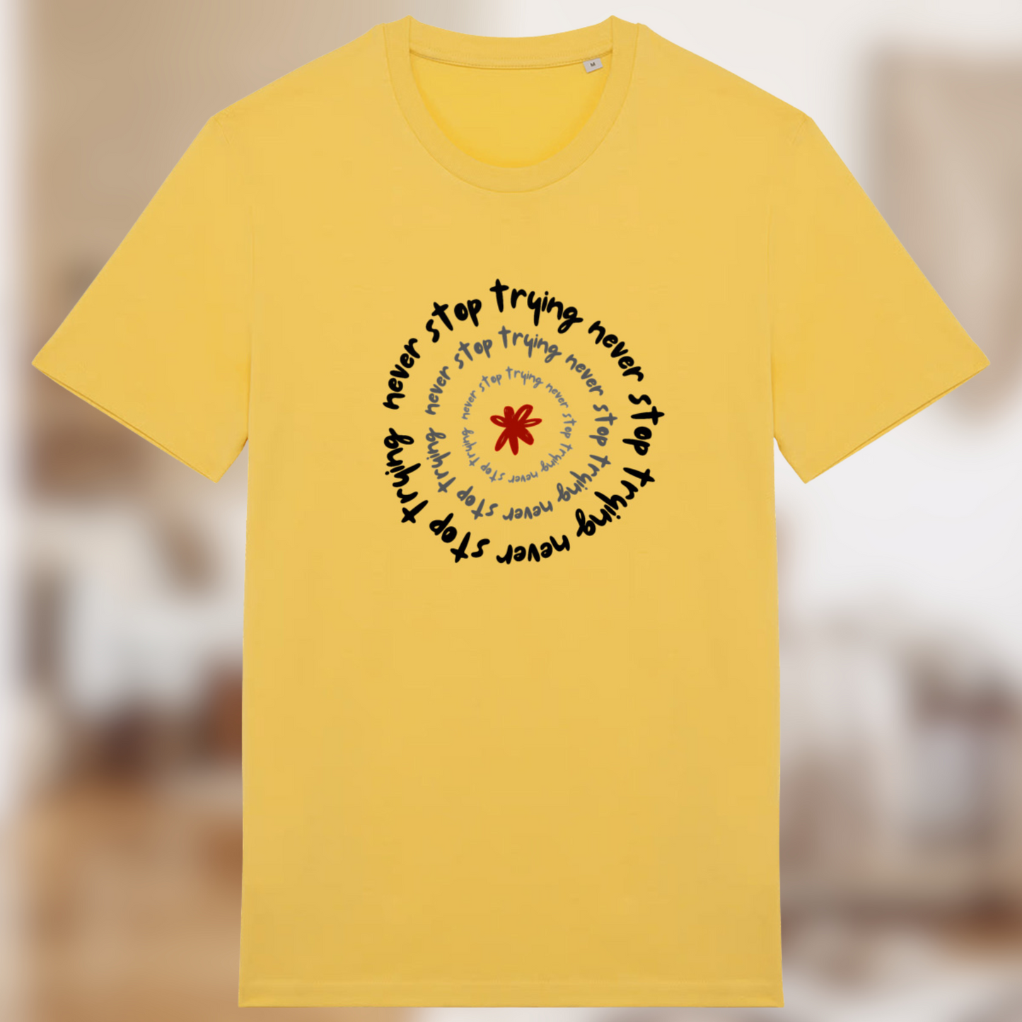 T-shirt “Never Stop Trying” – Le style de ceux qui ne lâchent rien 🔁