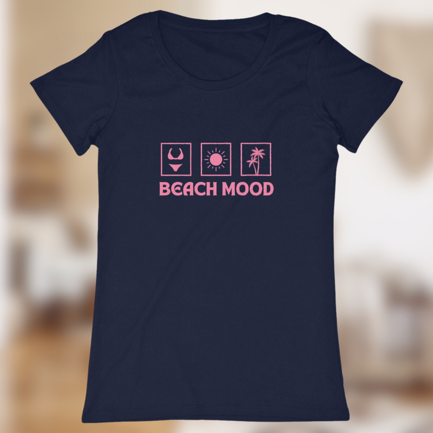 T-shirt Femme “Beach Mood” – L’été à fleur de peau🌴👙☀️