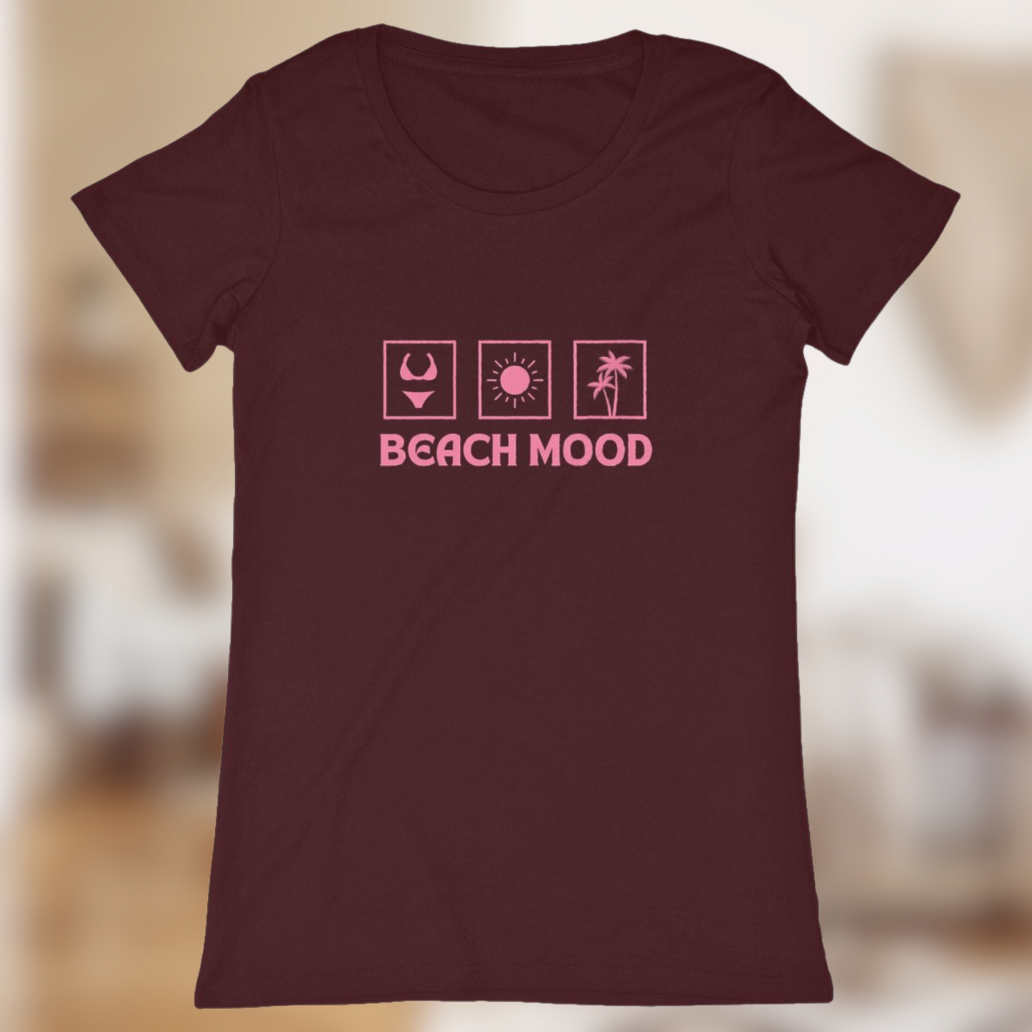 T-shirt Femme “Beach Mood” – L’été à fleur de peau🌴👙☀️