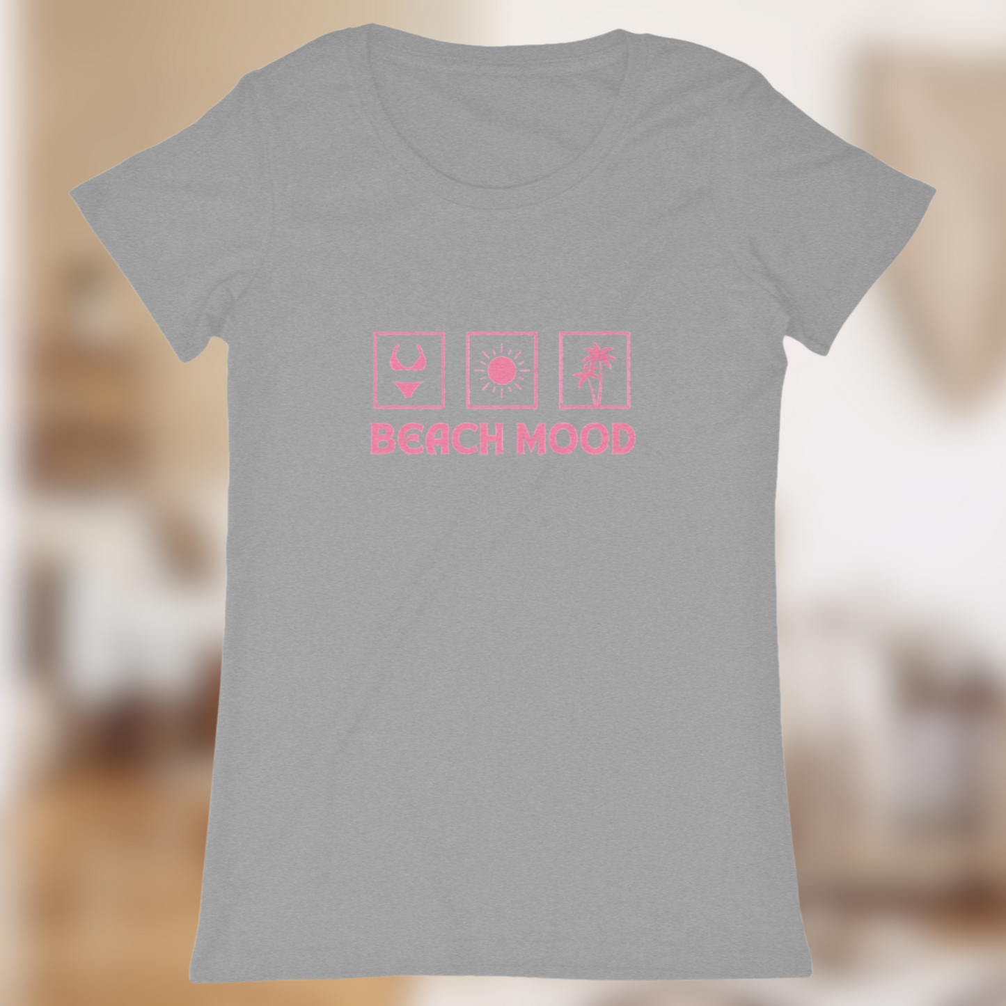 T-shirt Femme “Beach Mood” – L’été à fleur de peau🌴👙☀️