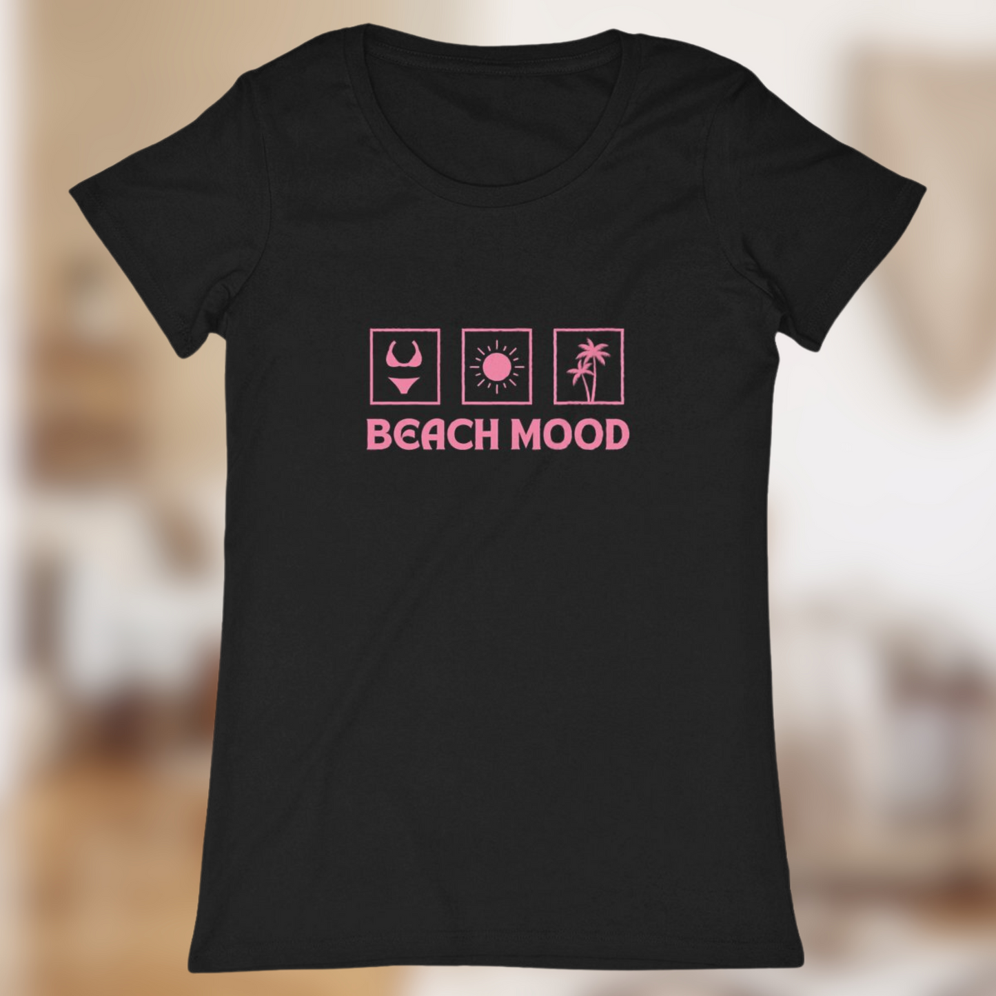 T-shirt Femme “Beach Mood” – L’été à fleur de peau🌴👙☀️