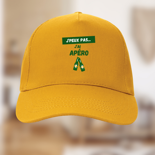 Casquette "J'peux pas j'ai apéro" – Édition chill & engagée🥂
