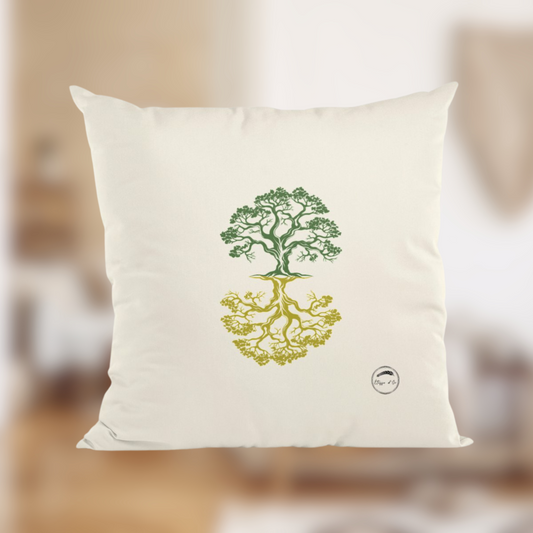 Coussin "Nature" – Équilibre, racines & douceur🌱