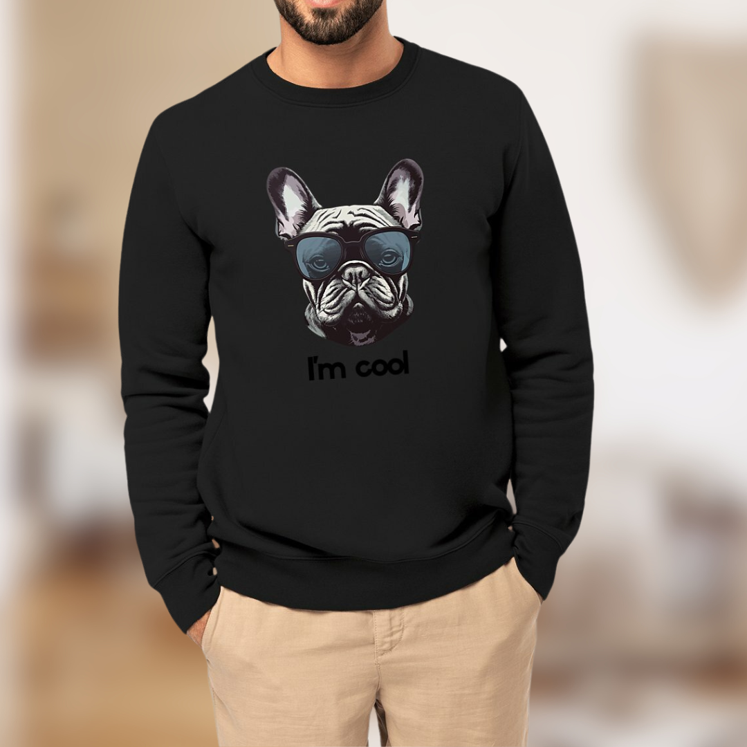 Sweat éco-friendly “Dog Cool” – Un style qui aboie fort 🐶