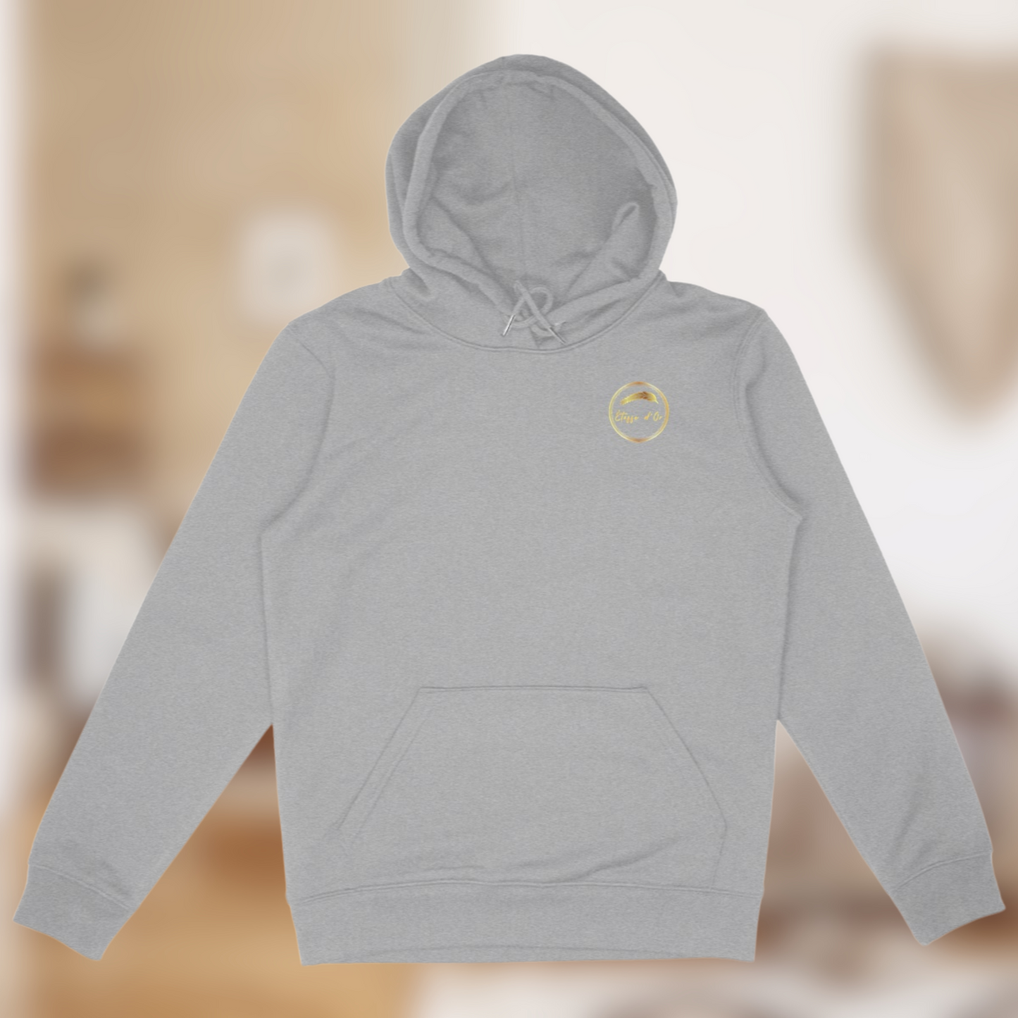 Sweat à capuche unisexe “Étoffe d’Or” – Minimalisme doré, confort assumé🧥✨